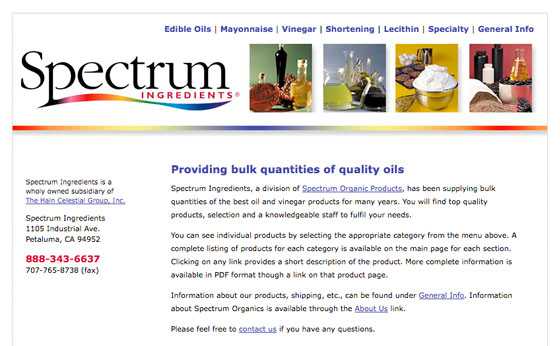 Spectrum Ingredients